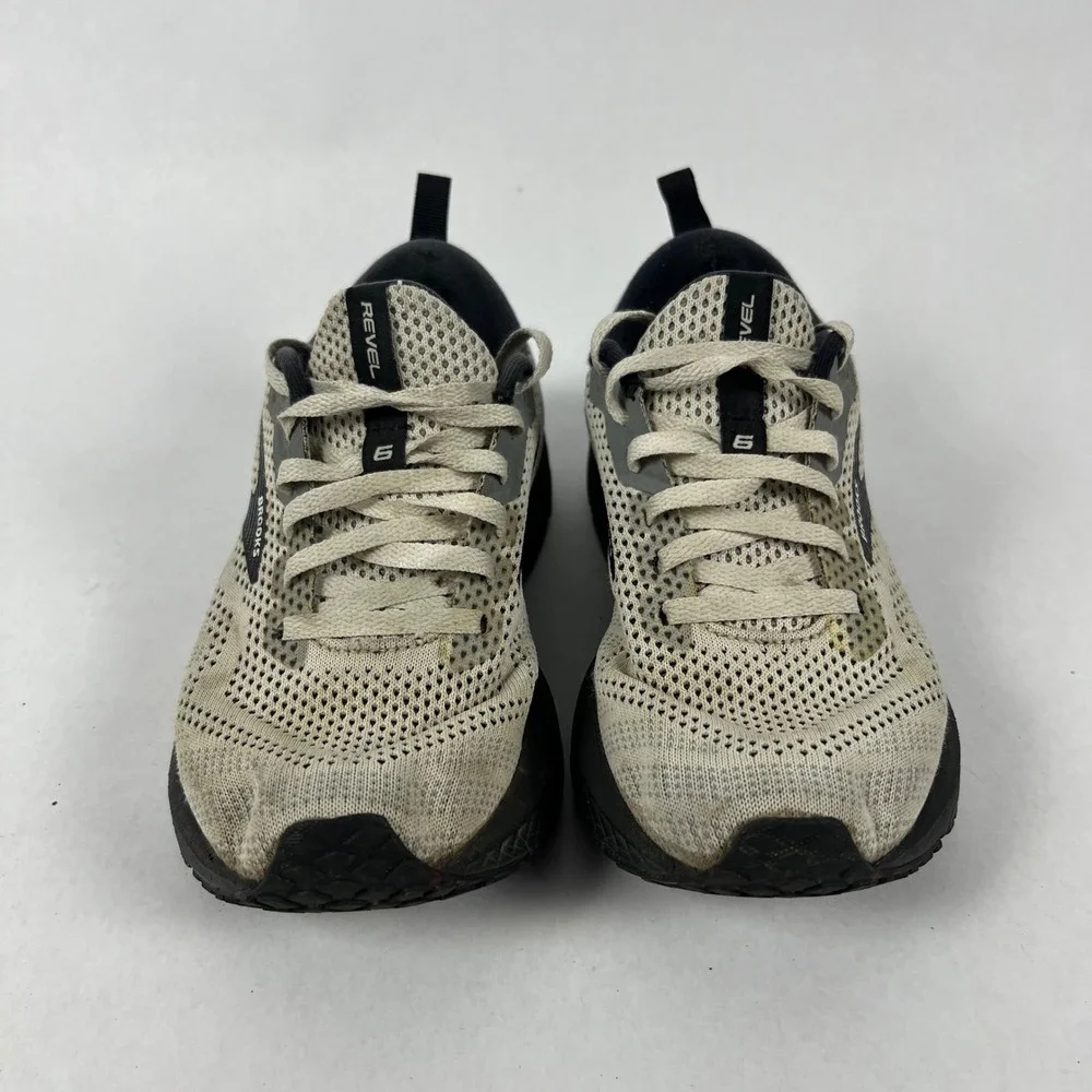 Brooks Revel 6 Running Shoes Womens 6 Grey Black Mesh Athletic Sneaker